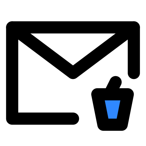 Email, delect icon