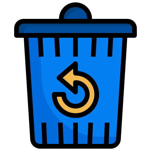 Reply, email, delete, recycle, trash, can, interface icon
