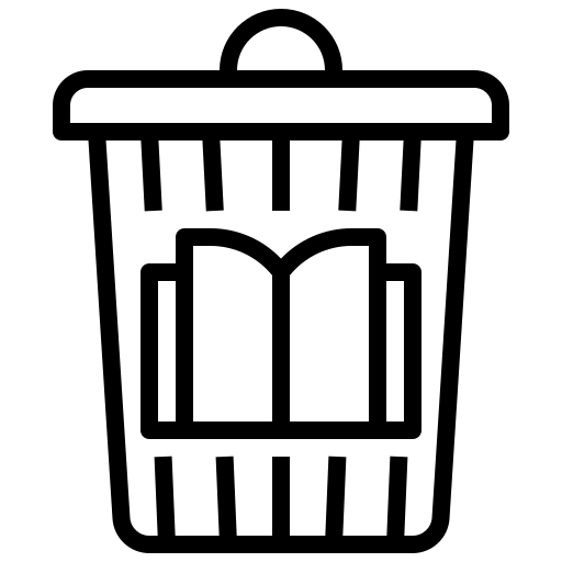 Note, email, delete, recycle, trash, can, interface icon