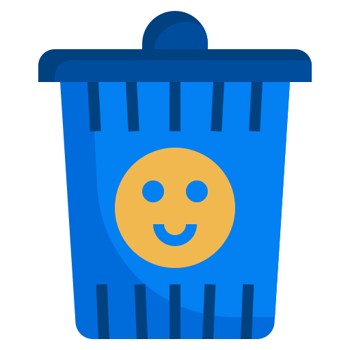 Emoji, email, delete, recycle, trash, can, interface icon