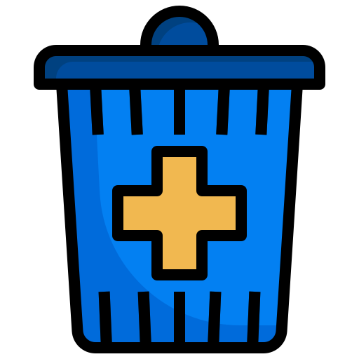 Add, email, delete, recycle, trash, can, interface icon