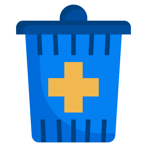 Add, email, delete, recycle, trash, can, interface icon