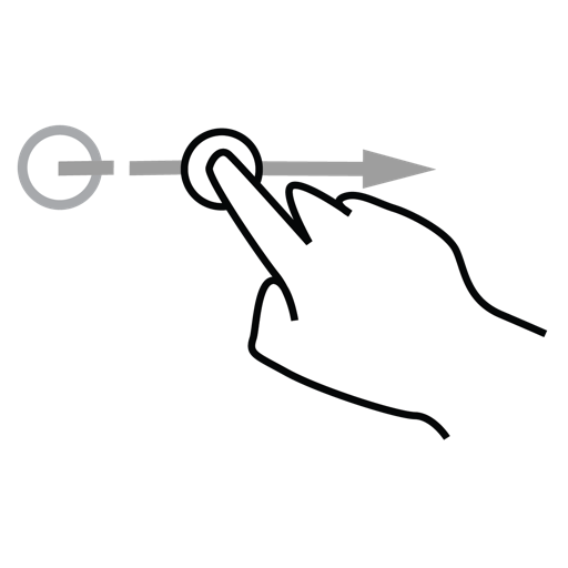 Finger, flick, gestureworks icon