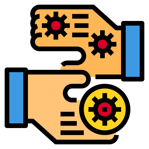 Contagion, hands, touching, transmission, virus icon