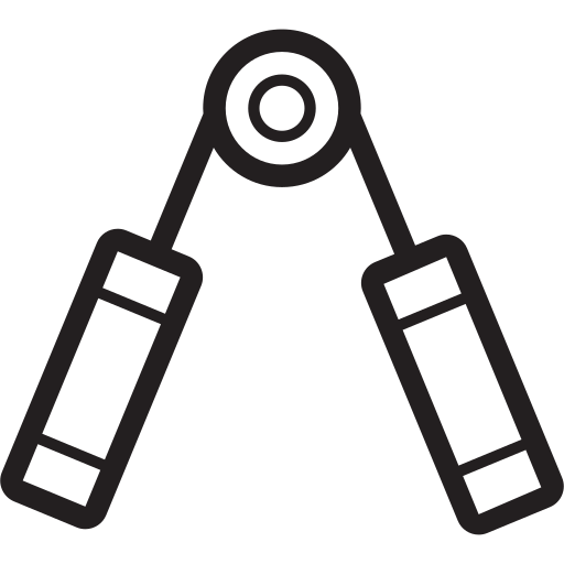 Grip exerciser, hands, muscle icon