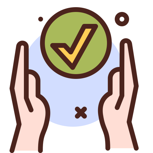 Positive, hands, status icon