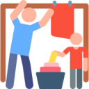 man,laundry,people,humanpictos,hanging,housekeeping