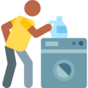 man,laundry,people,humanpictos,washing machine,housekeeping