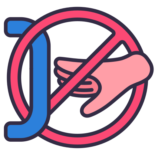 Coronavirus, covid, don't touch, prohibited, public icon