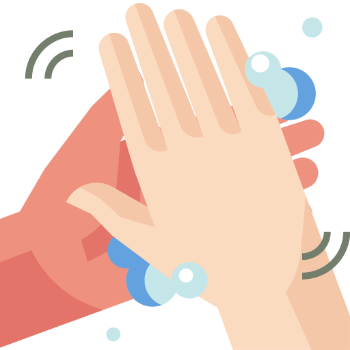 Coronavirus, covid19, health, hygiene, rub hands, sanitized, wash hands icon