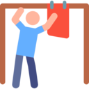 man,laundry,people,humanpictos,housekeeping,drying