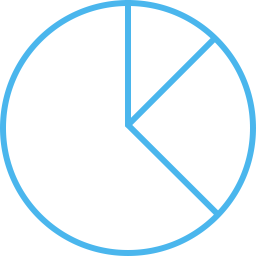 Diagram, pie chart icon