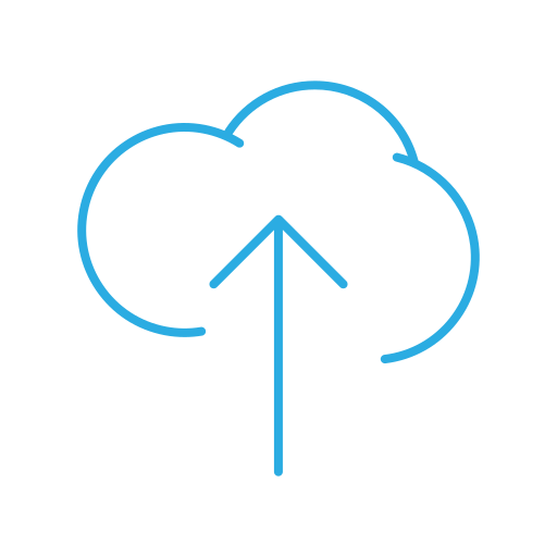 Cloud, cloud upload, upload, computing, data, file, storage icon