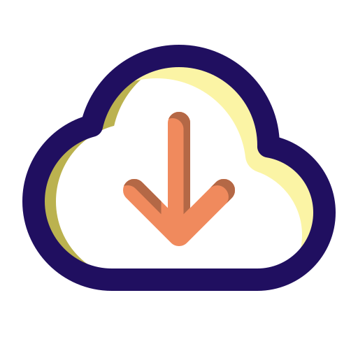 Cloud, computing, data, download, server icon