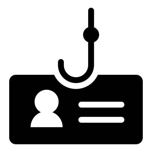 Cyber crime, cyber phishing, fraud, hack, fishing hook, information, data icon