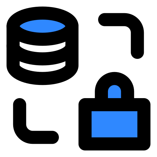 Data, lock icon