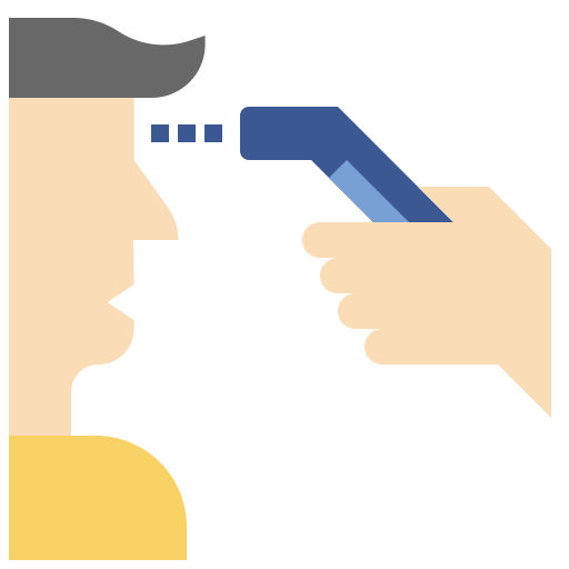 Degrees, digital, healthcare, temperature, thermometer icon
