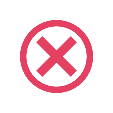 Red circle, close, cross, cancel, remove, delete, incorrect icon