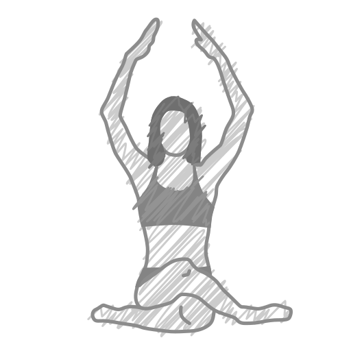 Body, exercise, fitness, health, meditation, pose, yoga icon