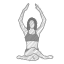 Yoga Poses | scribble icon 64x64