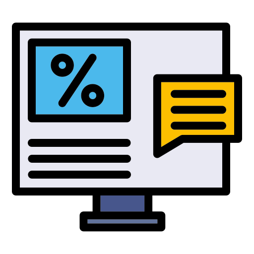 Discount, sale, shopping, ecommerce icon
