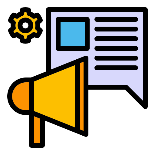 Promotion, marketing, advertising, seo icon