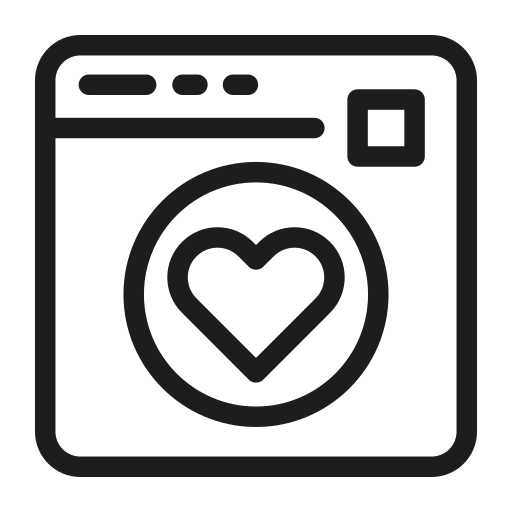 Photo camera, wedding, heart, love, photography, valentines day icon