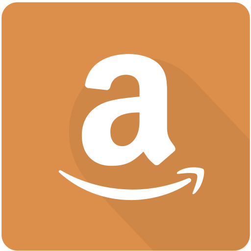 Amazon, design, material, ecommerce, online, shopping, square icon