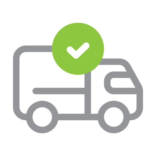 E-commerce, online, shopping, ui, shipping, success, truck delivery icon