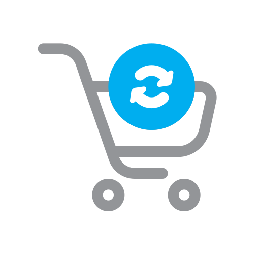 E-commerce, online, shopping, ui, trolley cart, update, buy icon