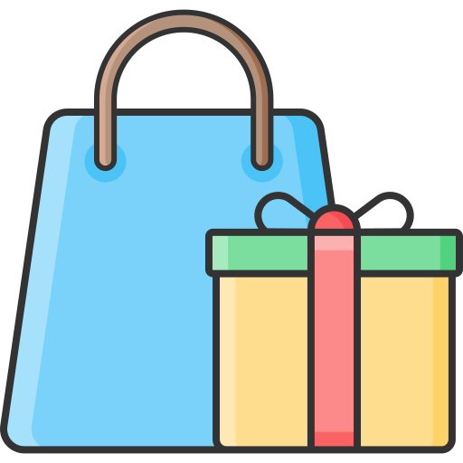 Shopping, gift, online icon