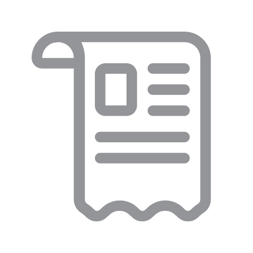 E-commerce, online, shopping, ui, receipt, transaction, invoice icon