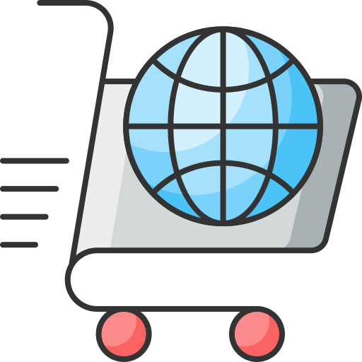 Ecommerce, optimization, online, shopping icon