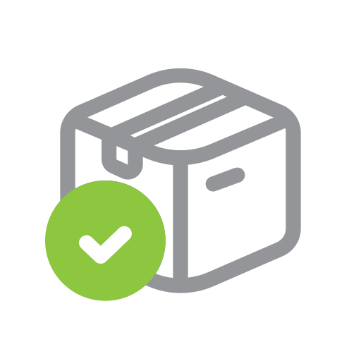 E-commerce, online, shopping, ui, package, success, shipping icon