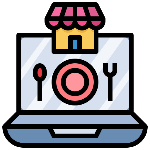 Food, commerce, shopping, online, store, market icon
