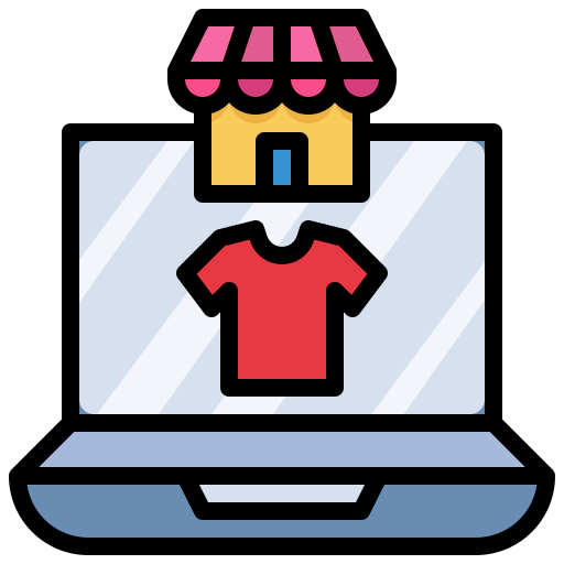Clothes, commerce, shopping, online, store, market icon