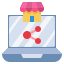 Online shop icon 64x64