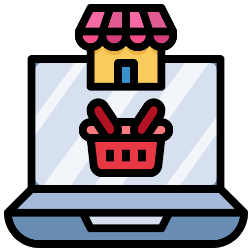 Basket, commerce, shopping, online, store, market icon