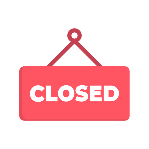 Closed, store, info, shopping, ecommerce, buy, online icon