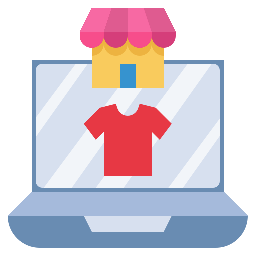 Clothes, commerce, shopping, online, store, market icon
