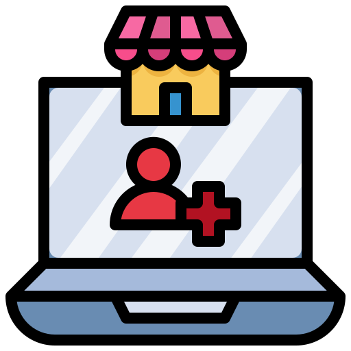 User, commerce, shopping, online, store, market icon