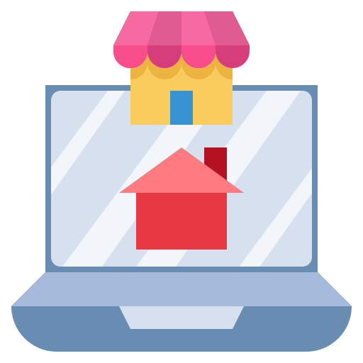 House, commerce, shopping, online, store, market icon