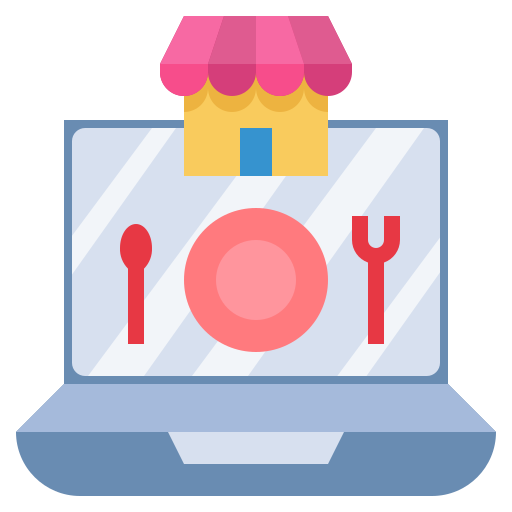 Food, commerce, shopping, online, store, market icon