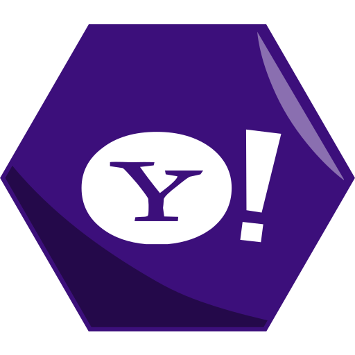 Hexagon, media, networking, news, social, yahoo icon