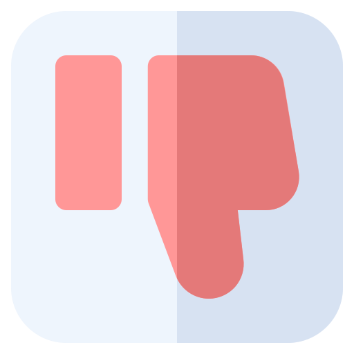 Dislike, down, like, no, vote icon