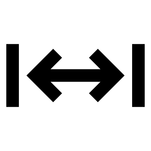 Arrows, shrink, h icon
