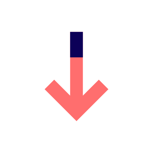 Arrow, bottom, arrows, direction, down, download icon