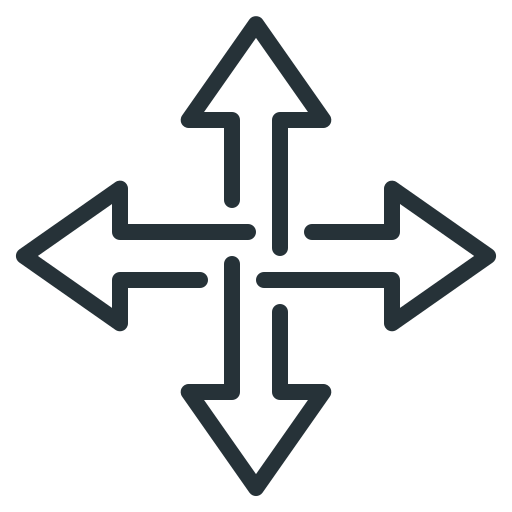Arrow, arrows, crossroads, drag, move icon
