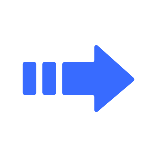Arrow, right, dash, arrows icon