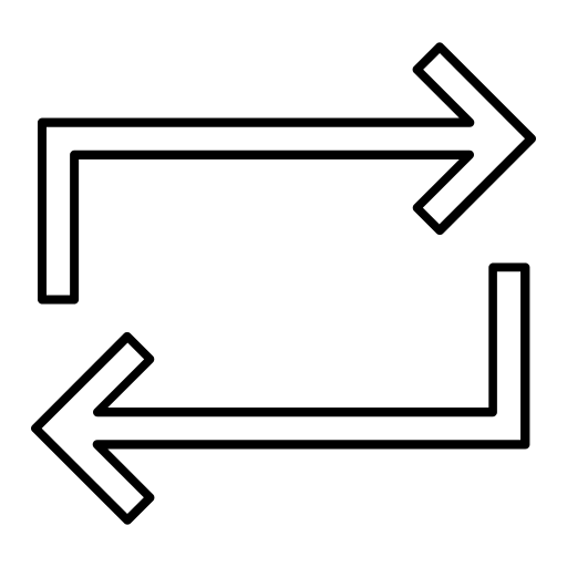 Arrow, arrows, direction, shuffle icon